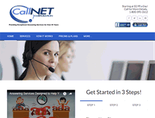 Tablet Screenshot of callnetcorp.com